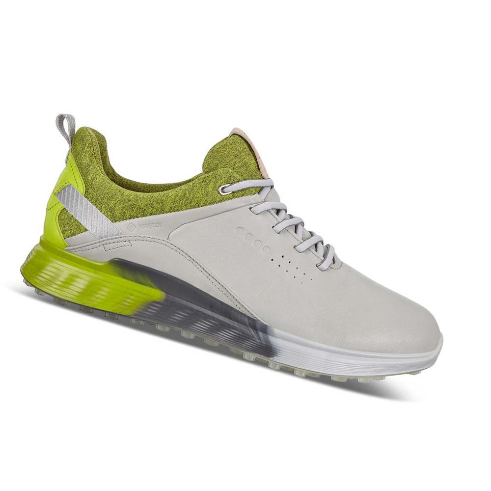 Férfi Ecco S-three Spikeless Golf Cipő Bézs | HU 556EBC